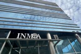 Fachada de Inmoa, creadores del primer centro nacional de prevención del cáncer, el CNPC