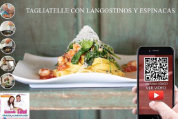 Forma de ver en video las recetas saludables en el libro Cocinando tu salud