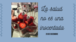Fresas con monigotes del día de los inocentes para el post la salud no es una inocentada