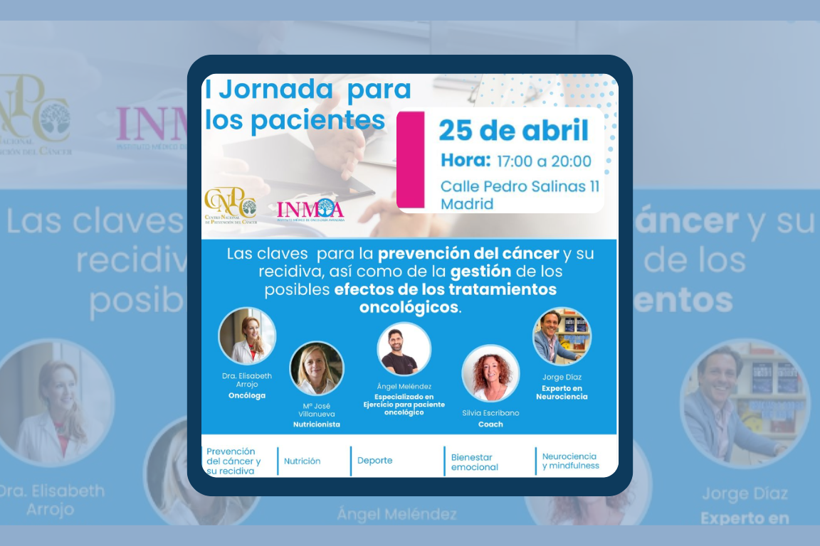 Jornadas por la ciencia para los pacientes en inmoa 25 abril 2024 cartel blog