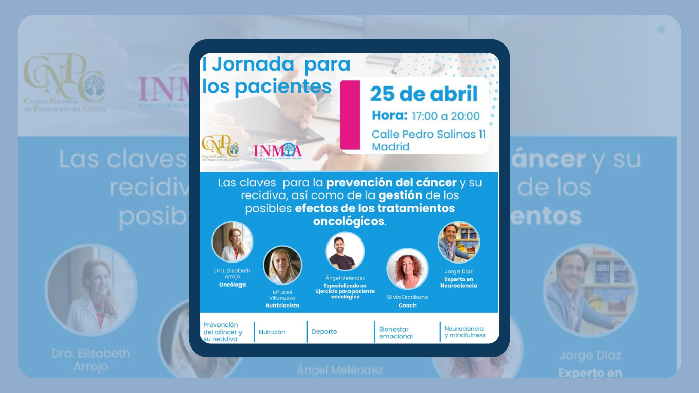 Jornadas por la ciencia para los pacientes en inmoa 25 abril 2024 cartel blog