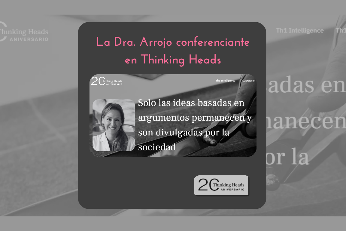 La Dra. Arrojo conferenciante en Thinking Heads