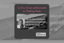 La Dra. Arrojo conferenciante en Thinking Heads