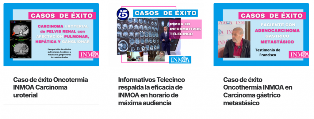 INMOA Oncothermia Casos de éxito para el dia mundial de investigación contra el cáncer