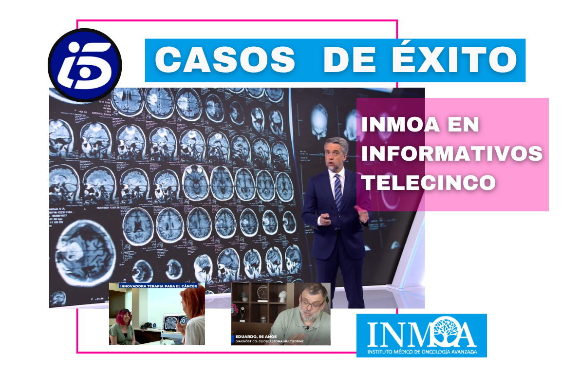 Informativos Tele 5 caso de éxito INMOA Estela y Eduardo el relato de los beneficios de la Oncothermia_Si no fuera por todo eso estaría muerta ahora mismo_imagen destacada_ok