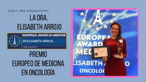 Doctora Elisabeth Arrojo Premio European Awards in Medicine Oncology 2022