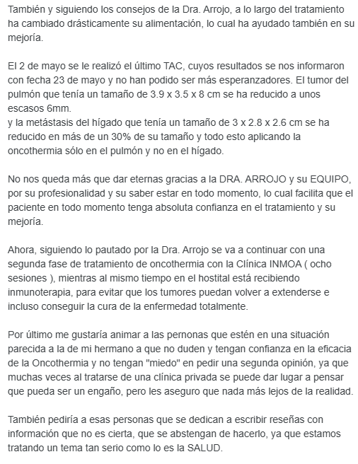 Oncothermia opiniones Andres Capa_2