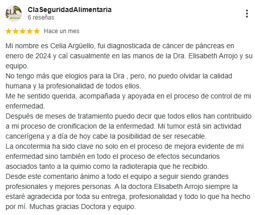 Oncothermia opiniones Cia Seguridad Alimentaria