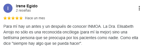 Oncothermia opiniones Reseña de Irene Egido