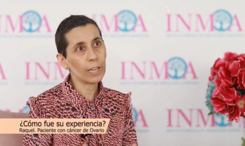 Testimonios reales de cáncer en INMOA de nuestra paciente Raquel con cancer de ovario
